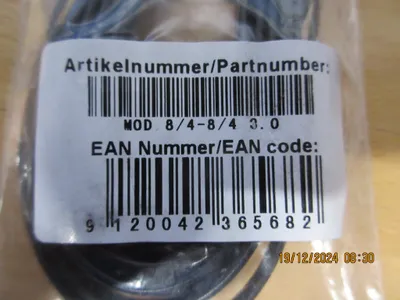 Produktbild von Tel.-Anschlusskabel, 1x RJ-45 1x RJ-45, 3m
