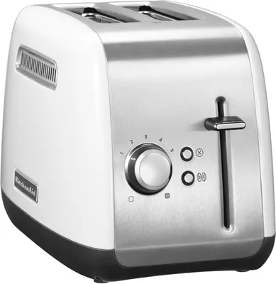 Produktbild von KitchenAid 5KMT2115EWH, 2 Scheibe(n), Edelstahl, Weiß, Metall, Tasten, Niveau, Drehregler, 1100 W, 220-240 V
