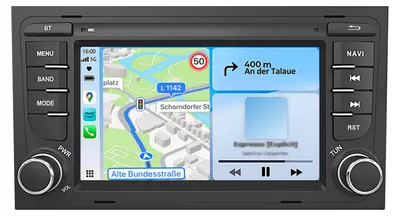 Produktbild von 64GB Android Radio für Audi A4 B6 B7 2000 -2009 CarPlay & Android Auto Navi Bluetooth RDS Kompatibel mit BOSE Soundssystem