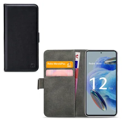 Image de Étui Mobilize Classic Gelly Wallet pour Xiaomi Redmi Note 12 Pro : étui à rabat avec porte-monnaie - Noir