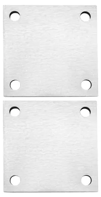 Produktbild von Set bestehend aus 2 Ankerplatten aus Edelstahl, 120 x 120 mm