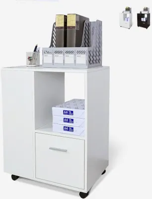 Produktbild von 3-Fach-Rollenregalschrank Dundee - Weiß
