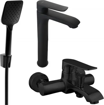 Produktbild von Mexen Pecos R62 Badewannenset, Schwarz - 72713R62-70