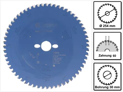 Produktbild von EXPERT Wood Kreissägeblatt, 254x2,4/1,8x30 mm, Z60