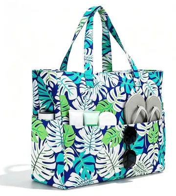 Productafbeelding van XXL Waterdichte Strandtas met Ritssluiting - Perfect voor Familie en Reizen