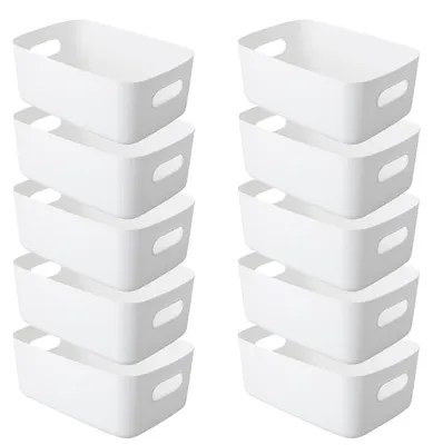 Produktbild von Plastik Aufbewahrungsbox mit Griffen - 30 x 20 x 12 cm für Küche und Badezimmer