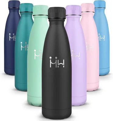 Productafbeelding van Drinkfles 750 ml, RVS dubbelwandig, lekvrij, houdt dranken 24 uur koud, 12 uur warm