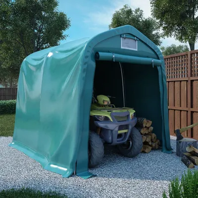 Immagine prodotto di The Living Store Tenda da garage in PVC 1,6x2,4 m Verde