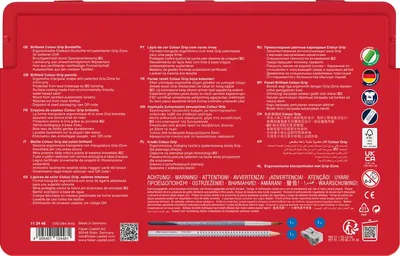 Productafbeelding van FABER-CASTELL Driekantige kleurpotloden Colour GRIP, etui met 48 stuks
