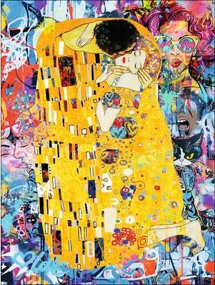 Produktbild von Leinwandbild Love Graffiti 57x77 cm
