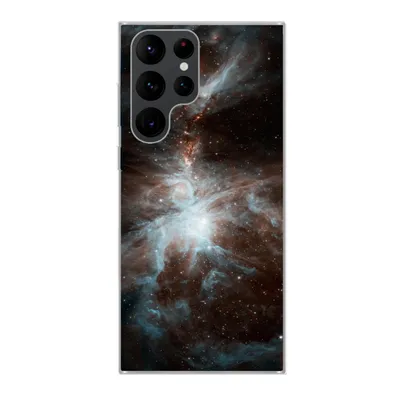 Produktbild von MuchoWow® Handyhülle Schutzhülle Hülle für Samsung Galaxy S22 Ultra Galaxie - Planet - Sterne Silikon Softcase Handy Hülle - Abbildung