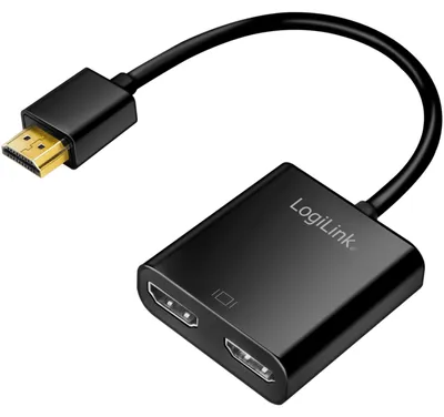 Produktbild von LogiLink HD0061 - HDMI-Splitter 1x2-Port 4K/60 Hz Downscaler