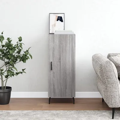 Produktbild von The Living Store Sideboard Grau Sonoma 34,5x34x90 cm Holzwerkstoff
