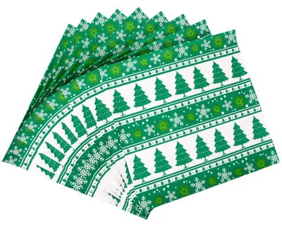 Wachspapier Weihnachten 100 Stück 30x30 cm grün
