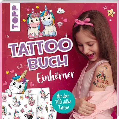 Produktbild von Tattoobuch Einhörner