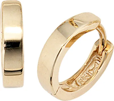 Produktbild von Creole Creolen Ohrringe 11.1mm 333 Gold Gelbgold Klappmechanik Damen