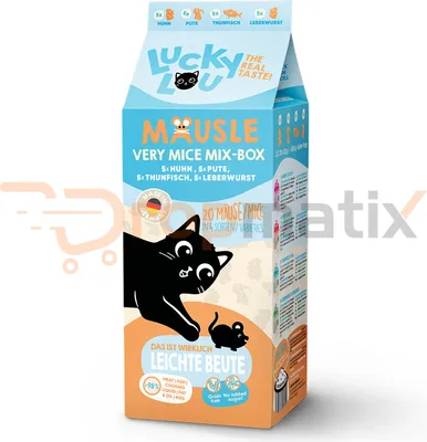 Image de Lucky Lou Snack Souris Multipack Nourriture humide pour chats 20x28g - 6x560g