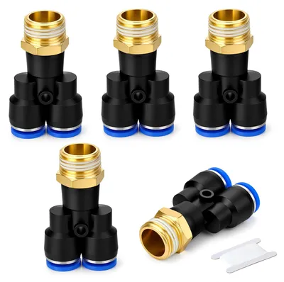 Rohrfittings Adapter, 5 Stück, 10 x 5 x 0,5 Zoll