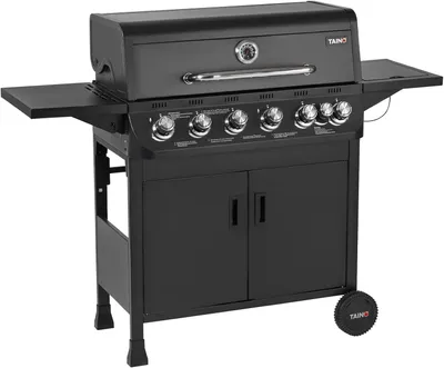 Produktbild von Gasgrill - Grill - Grillwagen - Außengrillküche - 6 Edelstahlbrenner