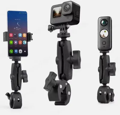 Produktbild von Fahrrad Motorrad Kamerahalterung Universal Actioncam Halterung Insta360 DJI Osmo