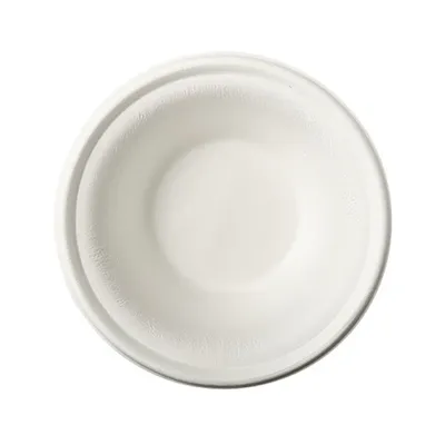 Produktbild von 100 Schalen, Zuckerrohr "pure" 380 ml Ø 15,5 cm · 4,6 cm weiss