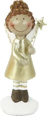 Produktbild von TrendLine Dekofigur Polyresin Engel 13 x 4,5 x 4,5 cm gold