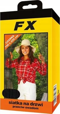 Zdjęcie produktu dla Siatka na drzwi przeciw owadom FX 140x220 cm czarna