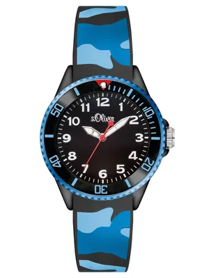 Produktbild von s.Oliver Uhr Kinder-Armbanduhr Silikon Kids Jungen Silikon SO-3109-PQ
