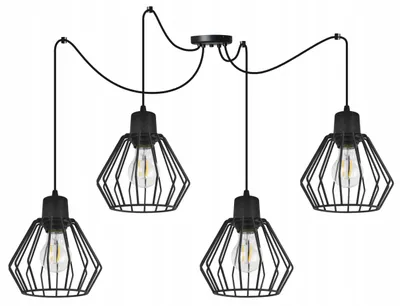 Immagine prodotto di Lampada a sospensione, lampadario da soffitto, paralume in filo metallico, LED