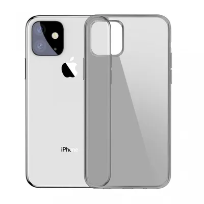 Produktbild von Baseus Simlicity iPhone 11 PRO Max Silikonhülle - Transparent / Schwarz