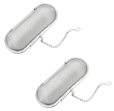 2er Set Teesieb aus Edelstahl 304, Tee-Ei, Kräutersieb
