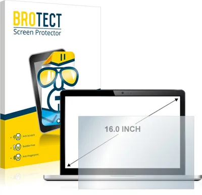 Produktbild von Schutzfolie für Notebooks mit 40.6 cm (16 Zoll) Displays 354 x 199 mm BROTECT Displayschutz Display Schutz Folie Klar Transparent