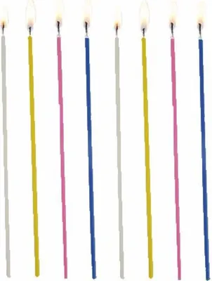 Produktbild von 18 Spaghettikerzen Ø 3 mm · 16,5 cm farbig sortiert