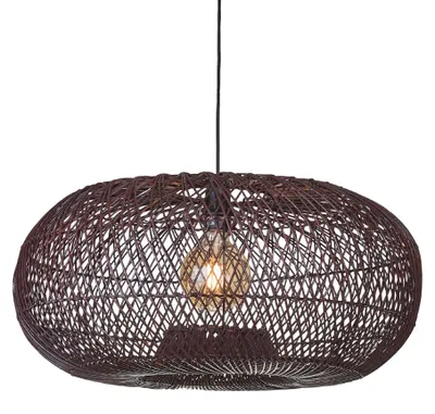 Image de GOOD&MOJO - Lampe à suspendre Arizona - Naturel - Ø70cm Lampe à suspendre - Lampe de table à manger - Lampe de salon - Lampe de chambre à coucher - Salon