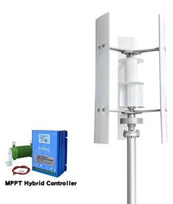 Produktbild von Windturbine, hohe Effizienz, vielseitige Anwendung, LCD Hybrid Steuerung, 3000W, 12V
