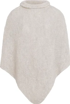 Produktbild von Knit Factory Coco Gestrickter Poncho - Beige - One Size