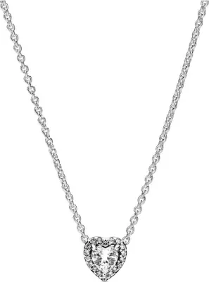 Produktbild von Pandora 398425C01 Halskette mit Anhänger Damen Erhabenes Herz Silber 45 cm