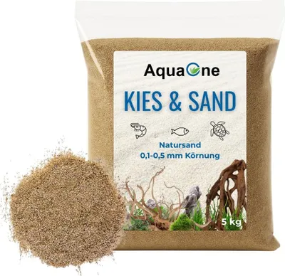 Produktbild von 5 Kg bernstein Aquariumsand "" 0,1-0,5 mm Bodengrund Aquarium Sand
