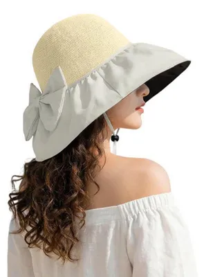 Immagine prodotto di Cappello da donna con protezione UV 50+, tesa larga, regolabile, color beige