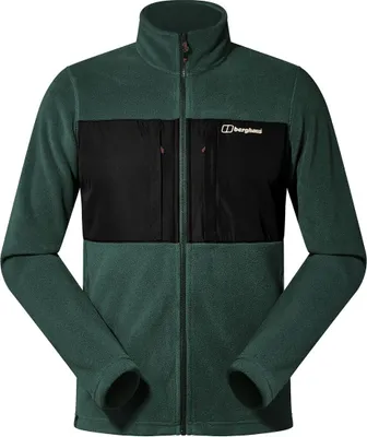 Prism Guide InterActive Polartec Fleecejacke von Berghaus in grün mit schwarzem Oberteil.