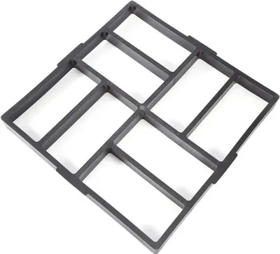 Immagine prodotto di FATIVO Stampo fai da te 40×40×5 cm, stampo per marciapiedi e giardini, stampo per pavimentazioni in calcestruzzo per vialetti, terrazze e giardinaggio