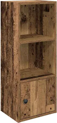 Image de vidaXL Bibliothèque imitation vieux bois 31x24x77 cm Bois composite