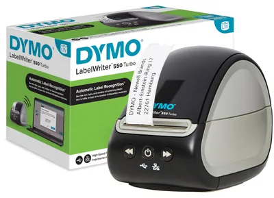 Produktbild von DYMO LabelWriter 550 Turbo Etikettendrucker | Beschriftungsgerät mit Hochgeschwi