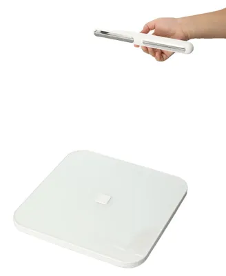 Produktbild von Körperfettwaage, Gewichtsspanne 0,1–150 kg, Messgenauigkeit 0,01 kg, Bluetooth-Sensor, Abmessungen 31,8 x 34,5 x 3,2 cm, Unterstützt Android 5.0 und höher