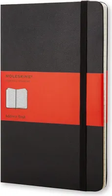 Immagine prodotto di Moleskine 9788883701016 Rubrica MOLESKINE, P/A6, a righe, copertina rigida, nero