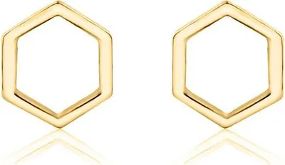 Produktbild von Damen Ohrstecker aus vergoldetem Sterlingsilber von Unique