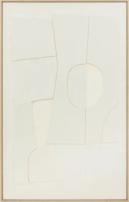 Produktbild von 3d-wanddeko yelena weiß 116x75cm  - Atmosphera créateur d'intérieur