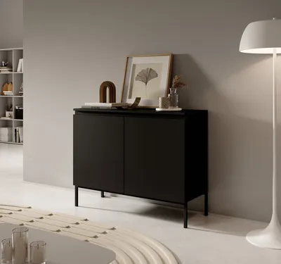 Produktbild von Selsey Sideboard Bemmi - Kommode 2-türig, Schwarz, 100 cm