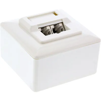 Produktbild von InLine® Cat.5e Anschlussdose, AP/UP 2x RJ45 Buchse, RAL 9010, weiß