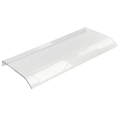 Produktbild von Vordach für Haustür Überdachung Haustürvordach Bogenvordach Transparent Türdach Polycarbonat Vordach für Balkon Fenster UV-Schutz Wetterfest 50x100cm